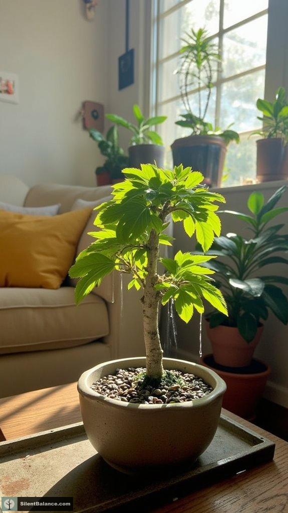 optimal bonsai tree placement