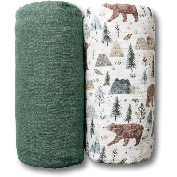 Organic Muslin Swaddle Blankets (2 Pack)