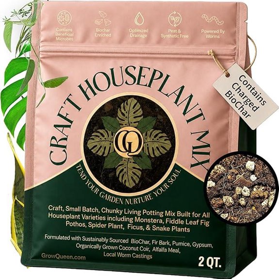 Organic Houseplant Potting Mix Well-Draining Soil