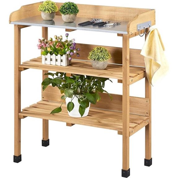 Yaheetech Outdoor Garden Potting Bench with Storage