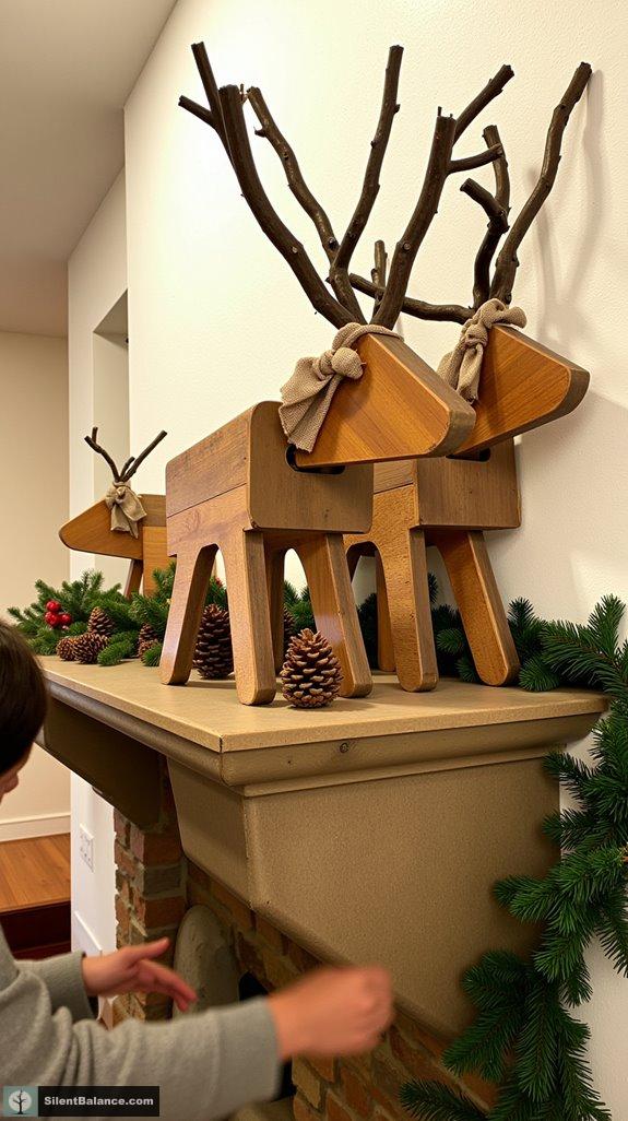 pallet reindeer crafting project