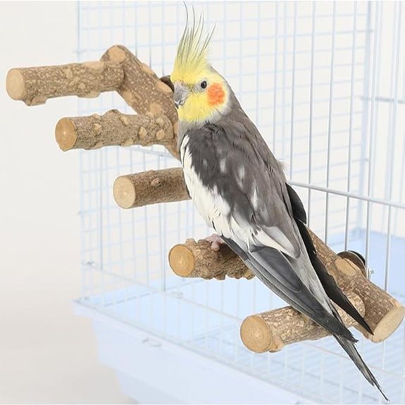 Bird Parrot Ladder Perch for Cage