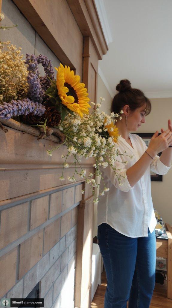 personalized dried flower garland