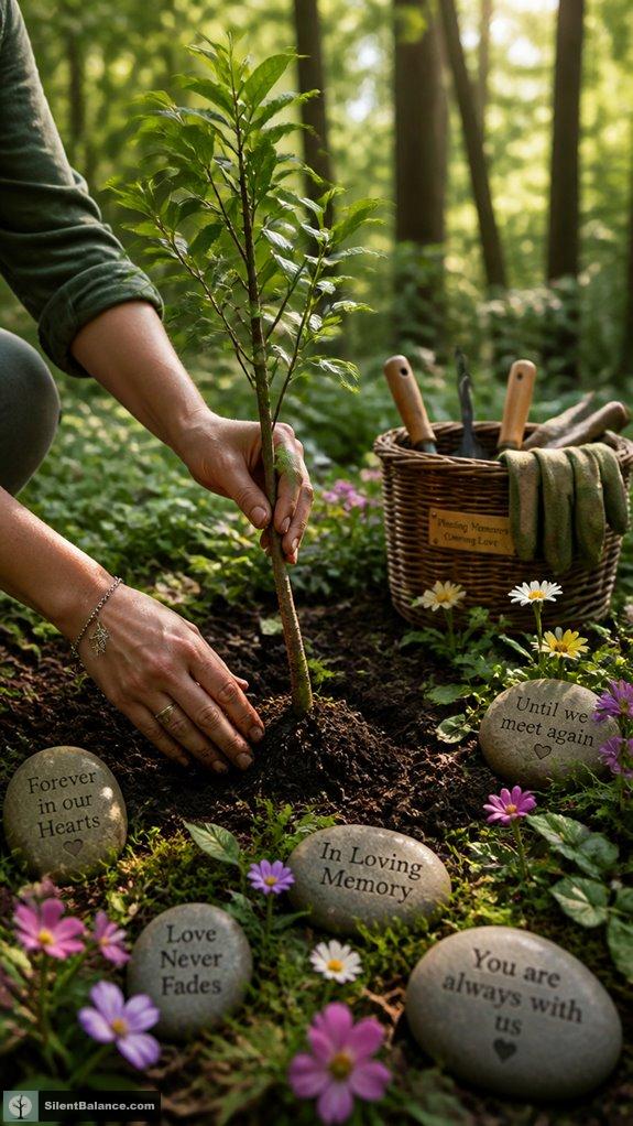 personalized memorial tree touches