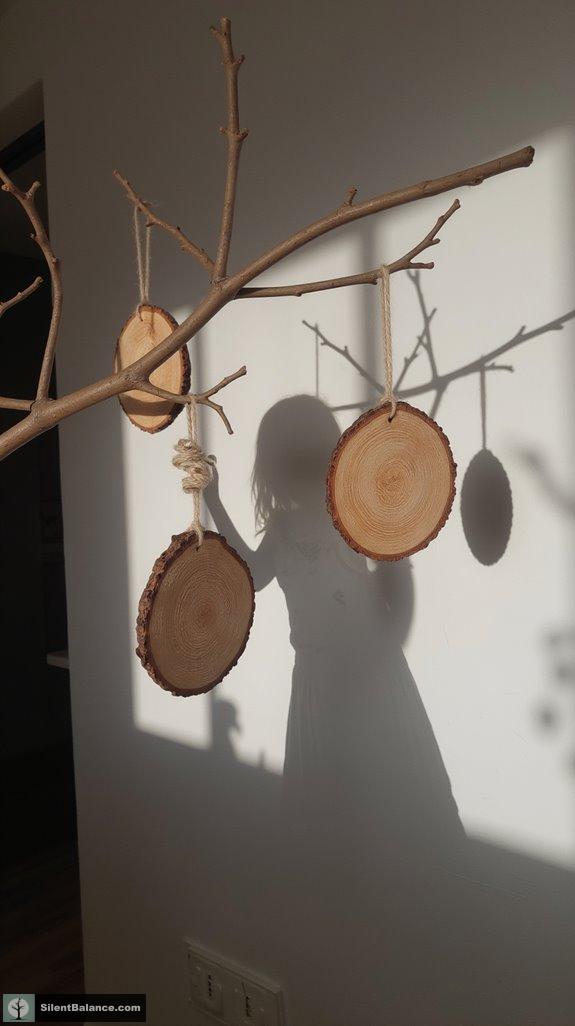 personalized natural wood ornaments