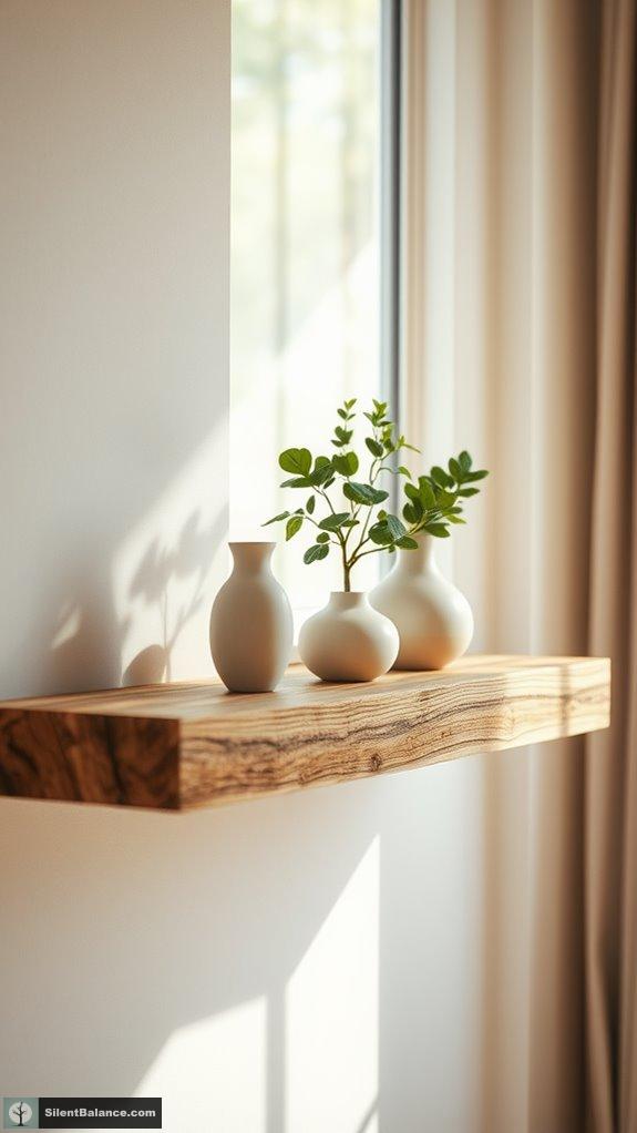 personalized rustic wood shelves