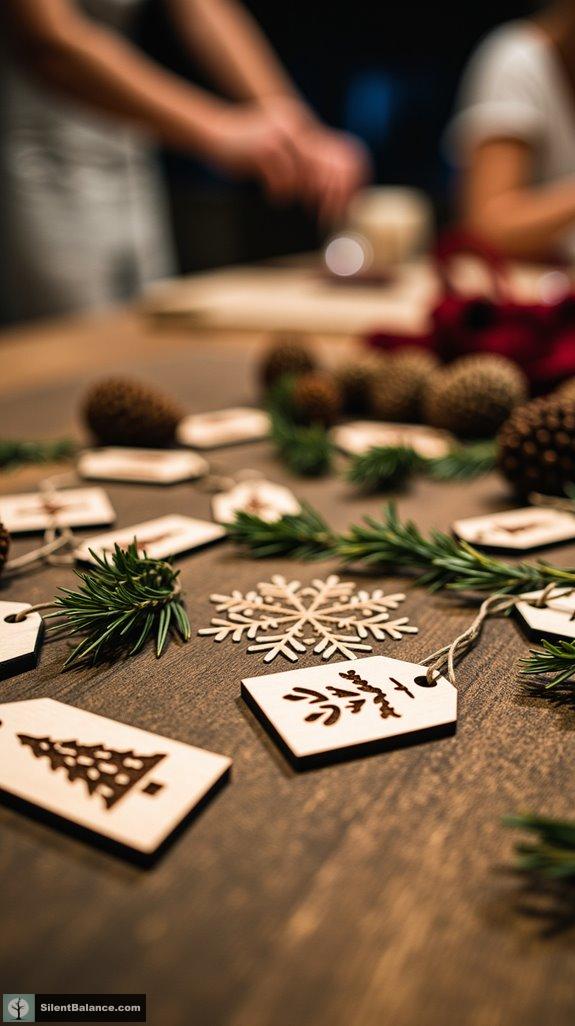 personalized rustic wooden tags