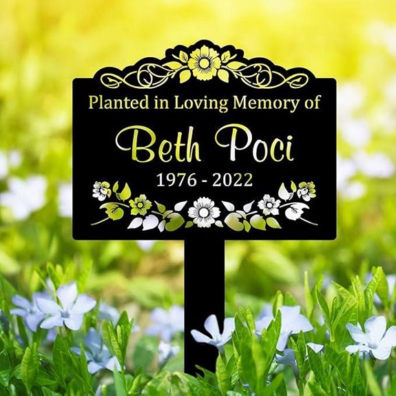 Custom Memorial Tree Sign with Stake