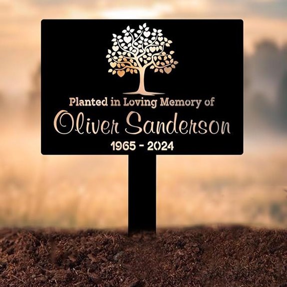 Custom Tree Memorial Stake Personalized Garden Yard Decor