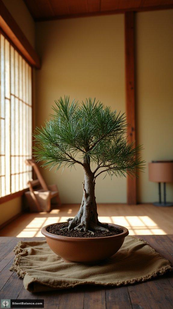 pine bonsai symbolize resilience