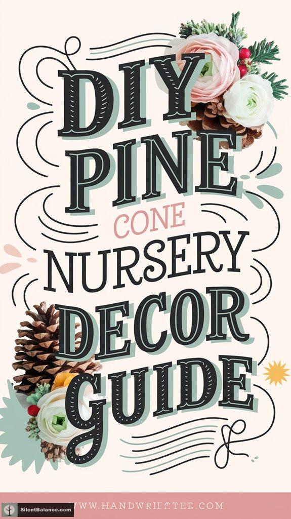pine cone nursery decorations tutorial