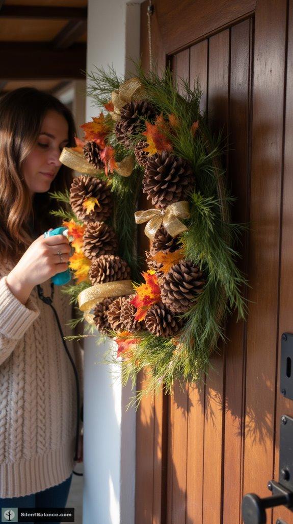 pinecone wreath crafting guide