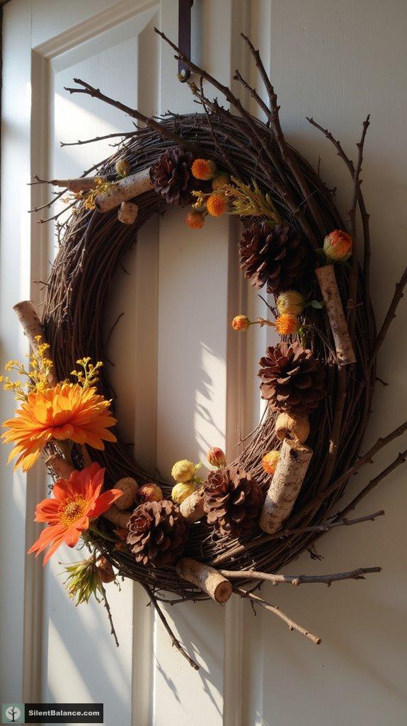 pinecone wreath crafting inspiration