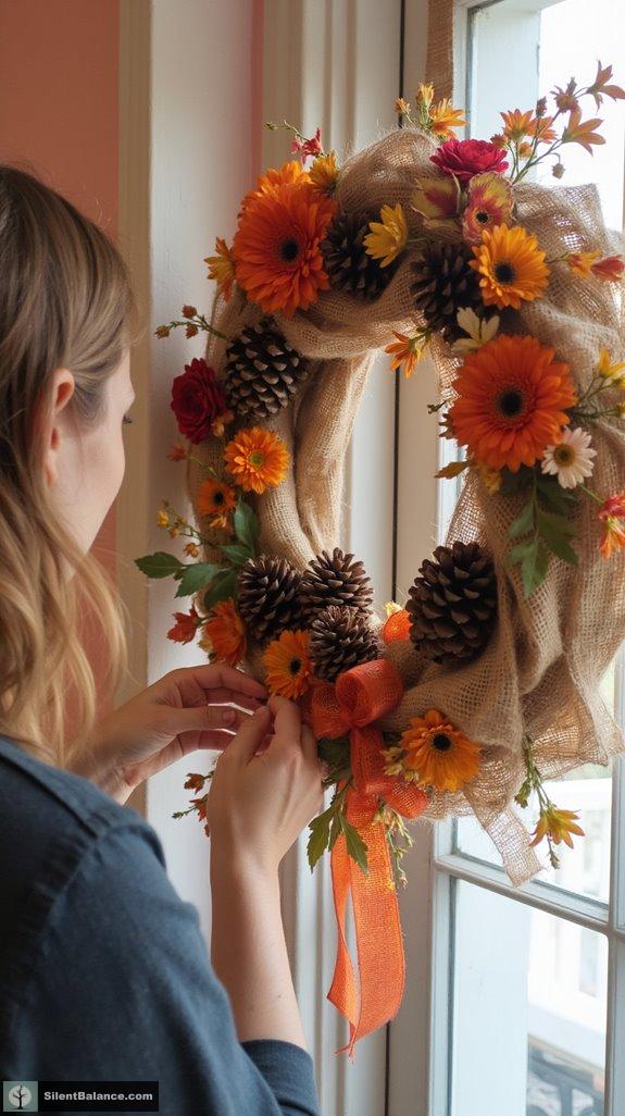 pinecones enhance creative wreaths