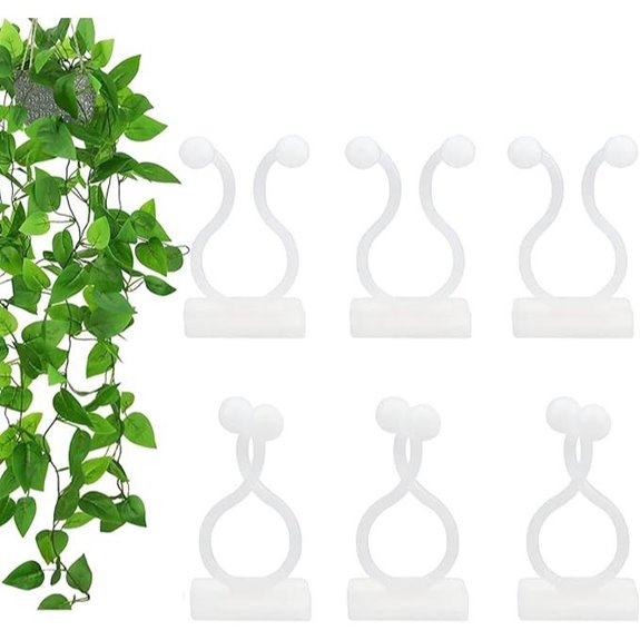 Tmofs 100Pcs Plant Wall Fixing Clips