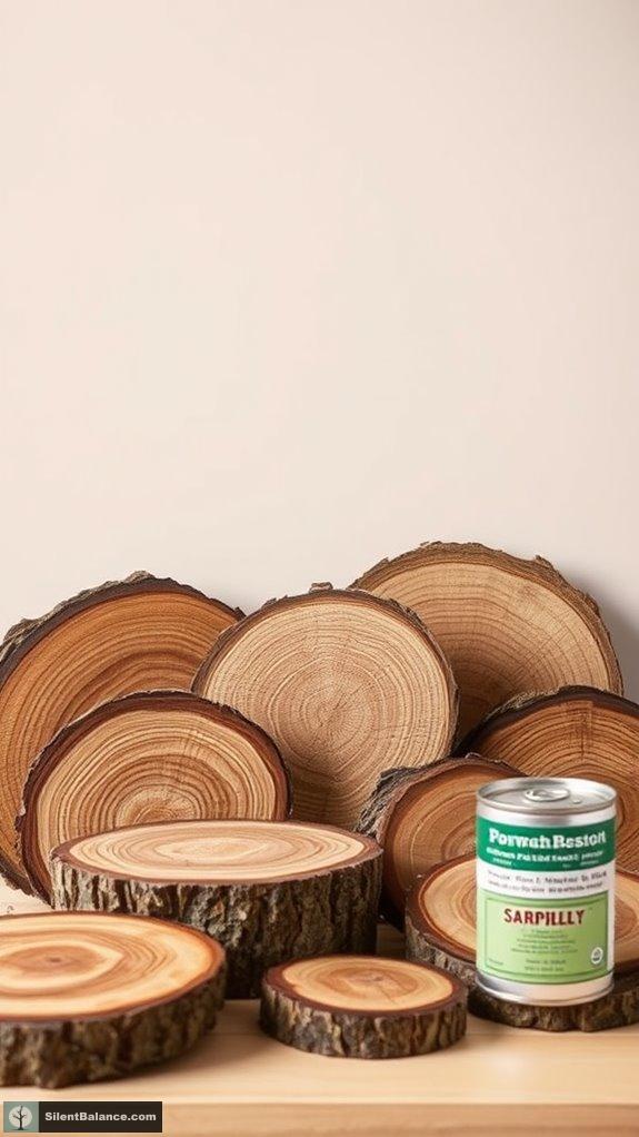 polishing wood slices effectively