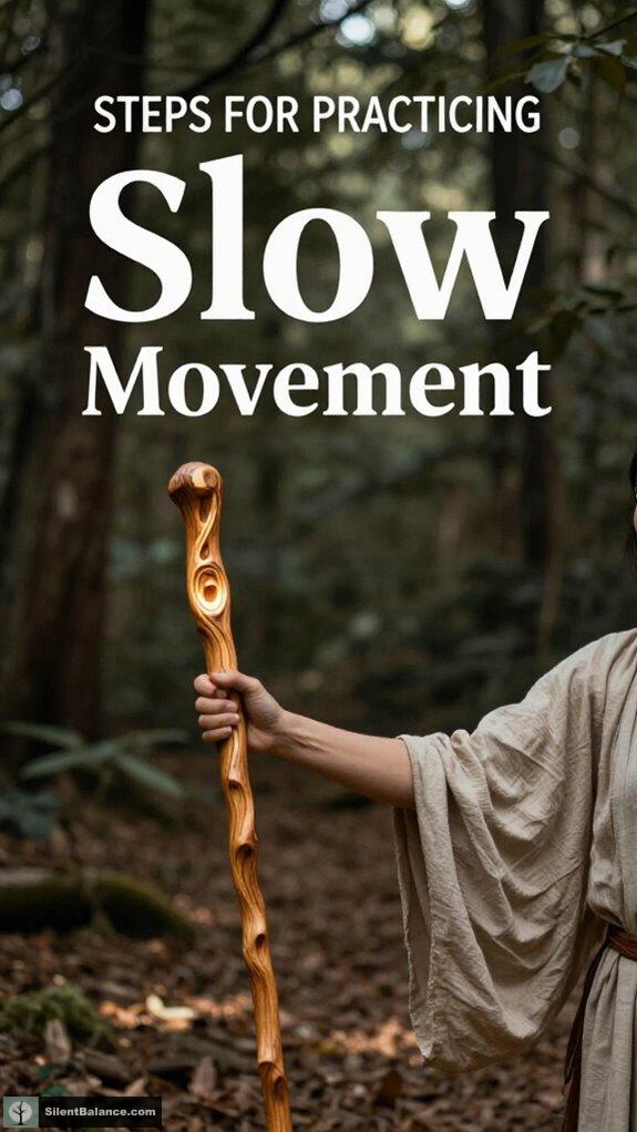 practicing slow ritual movements