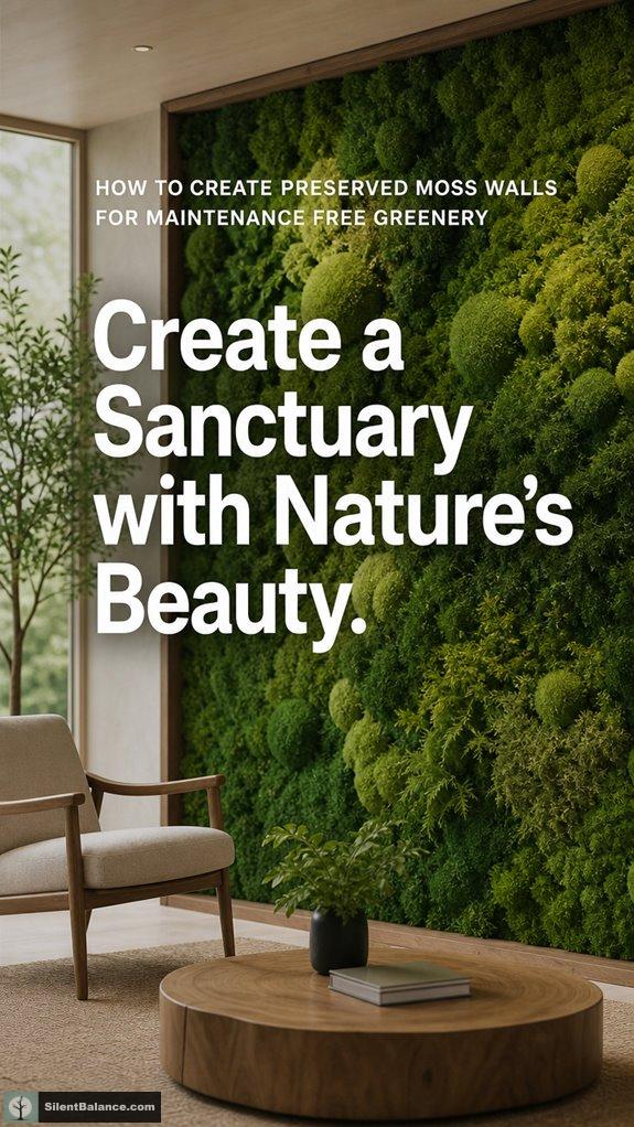 preserved moss wall installation