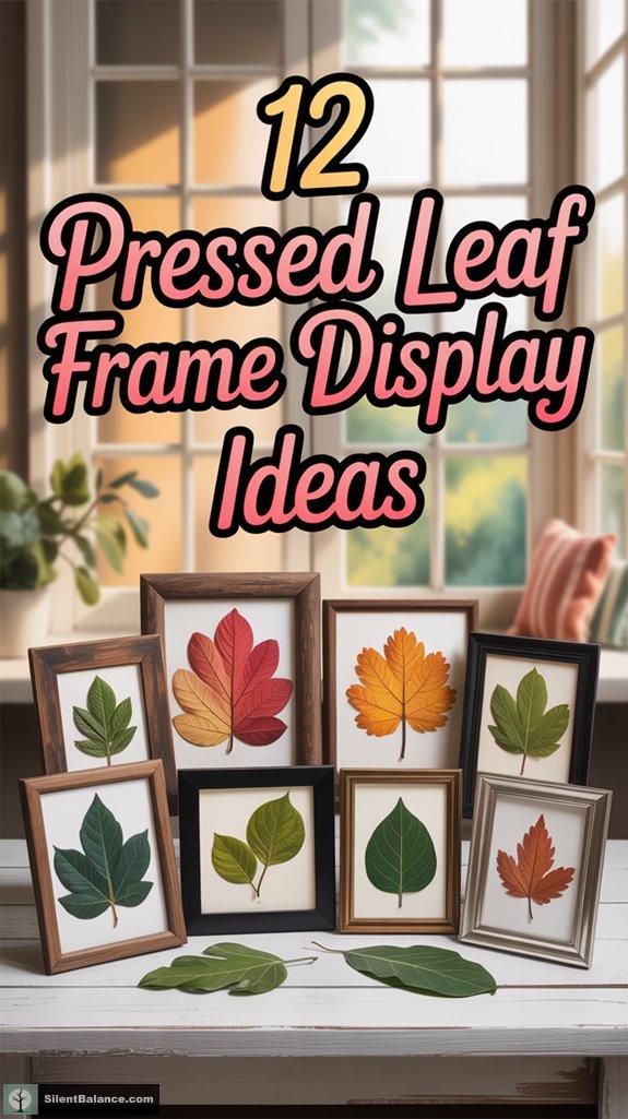 pressed leaf frame displays