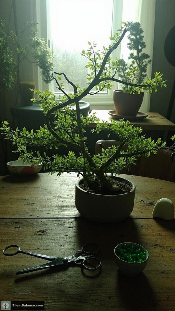 pruning techniques enhance bonsai aesthetics