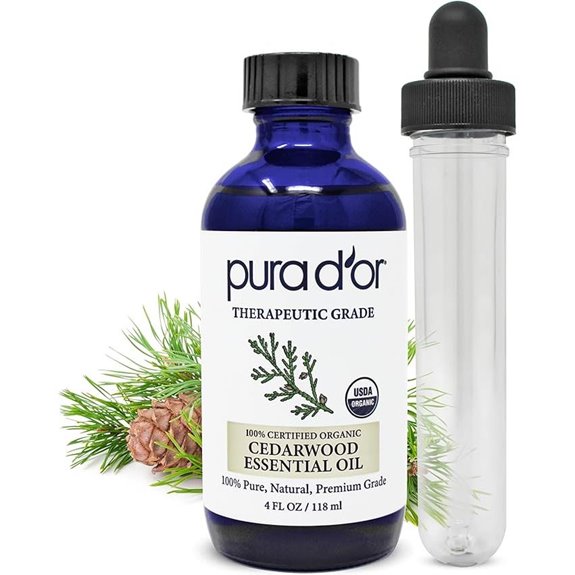 PURA D'OR Organic Cedarwood Essential Oil (4oz)