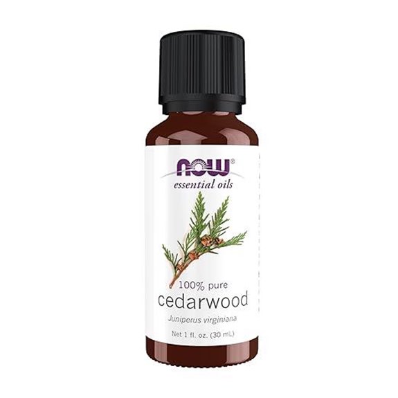 NOW Cedarwood Essential Oil 1 oz Pure & Vegan