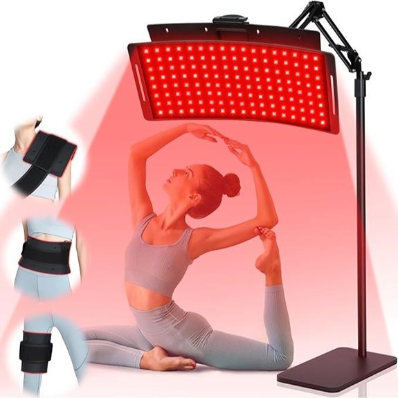 KingPavonini 2-in-1 Red & Infrared Light Therapy Lamp