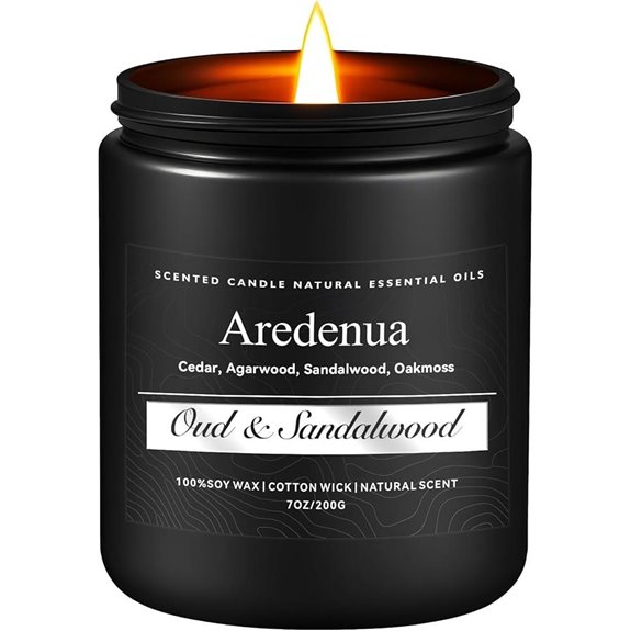 Oud & Sandalwood Candle for Meditation