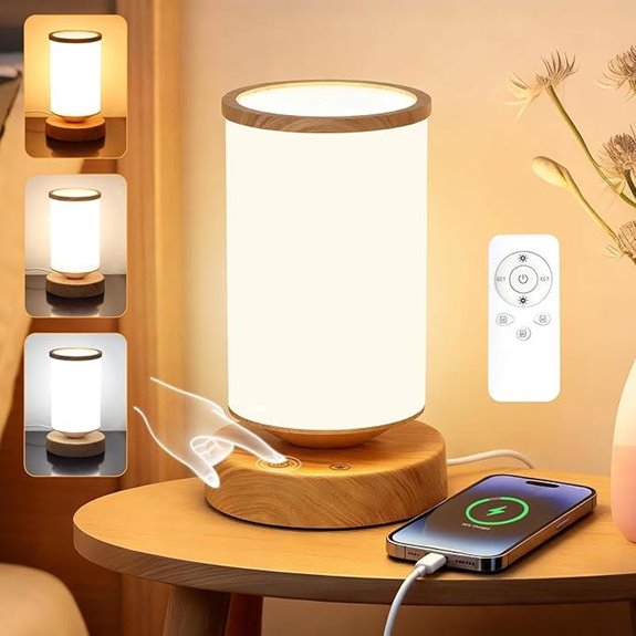 Light Therapy Lamp with Remote 3 Colors & Brightness