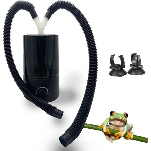 Reptile Humidifier and Fogger with Dual Tubes