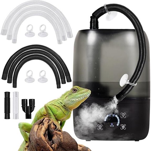 Reptile Fogger Humidifier with Timer and Extension Tube
