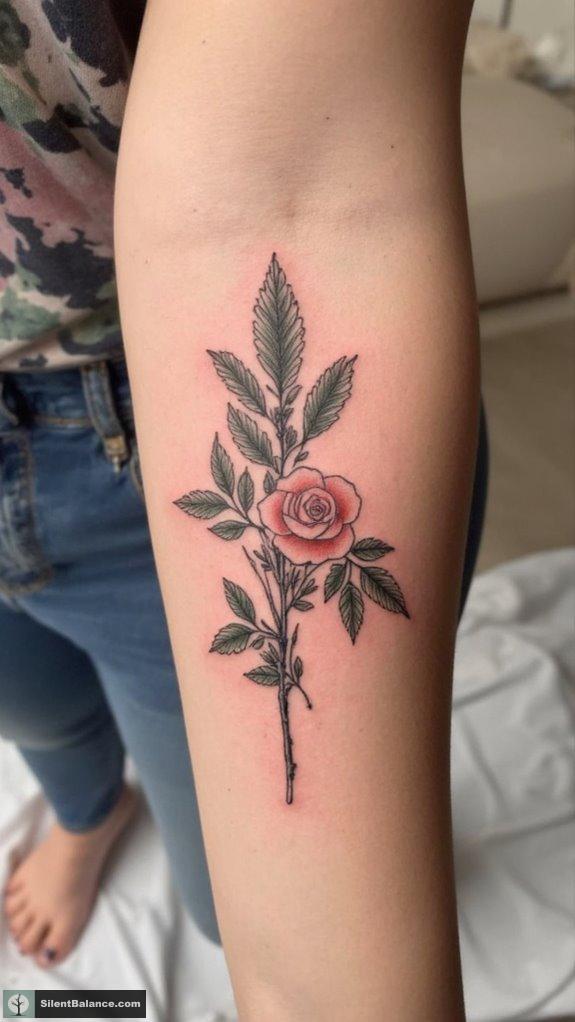 resilient pine roses symbolism