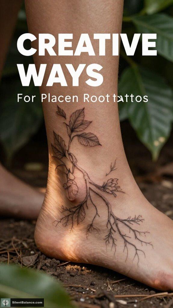 root tattoo ankle placement