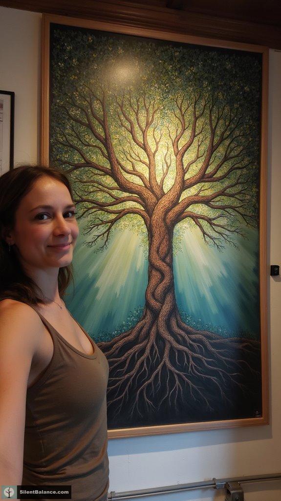 roots merging with creativity