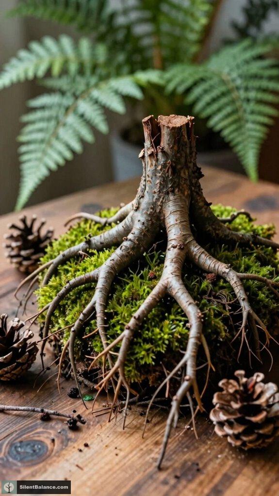 roots symbolize grounding strength