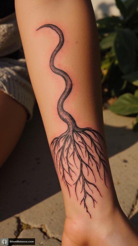 roots symbolize strength and growth