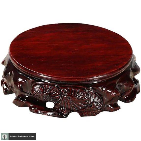 GOLDY&WENDY Rosewood Carved Display Stand Pedestal