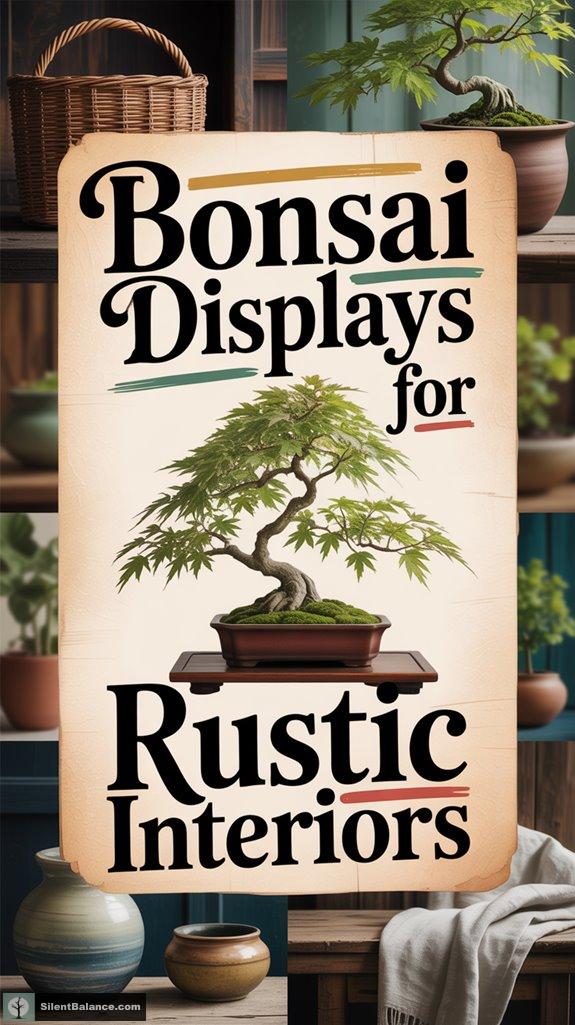 rustic bonsai interior decor