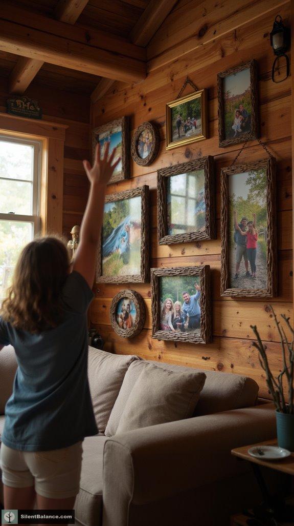 rustic branch picture frames
