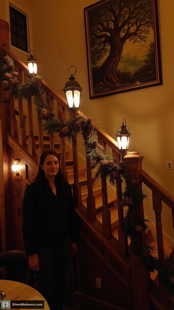 rustic charm staircase decor