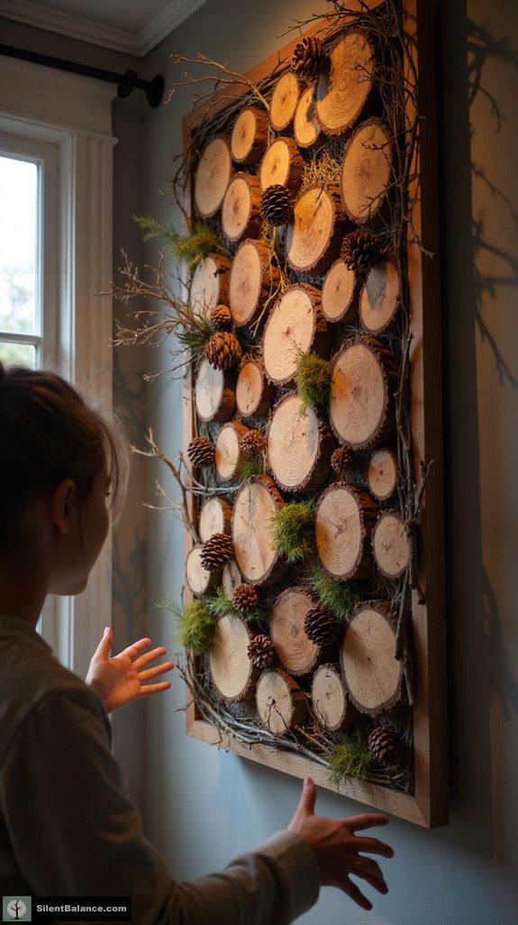 rustic charm through wood