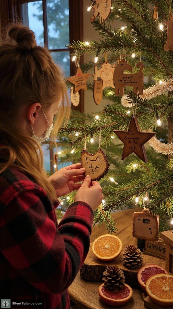 rustic christmas tree decor