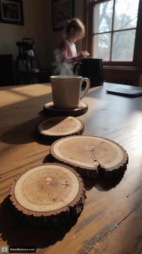 rustic coasters for protection