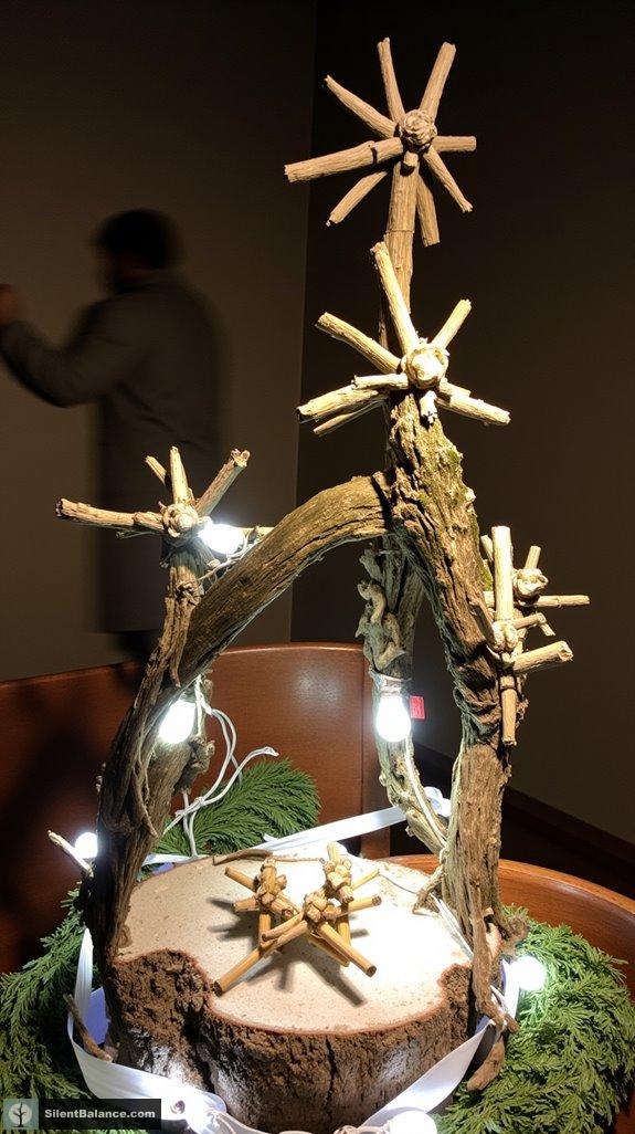 rustic driftwood star toppers