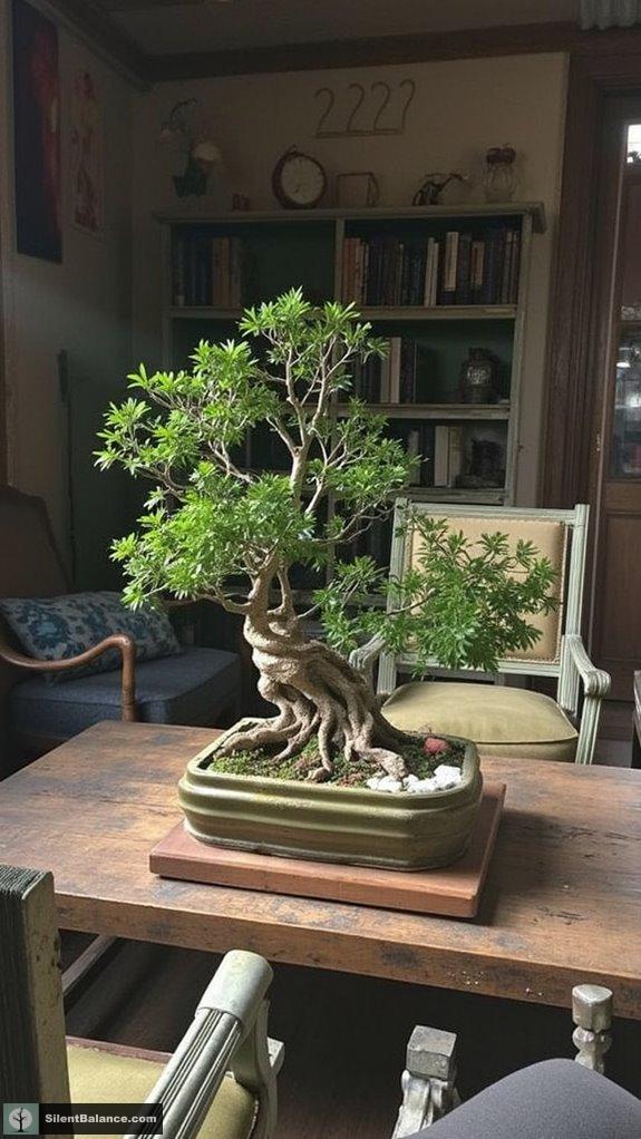 rustic elegance meets bonsai