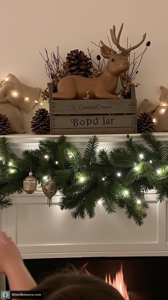 rustic mantel accessory ideas