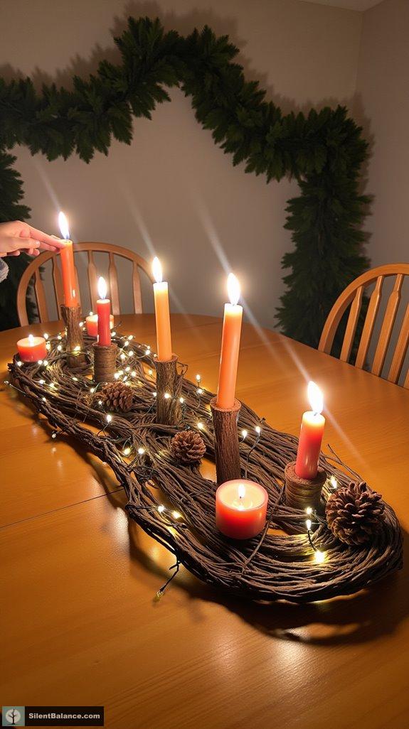 rustic natural elegance centerpiece
