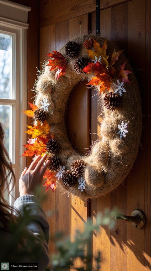 rustic natural jute wreath