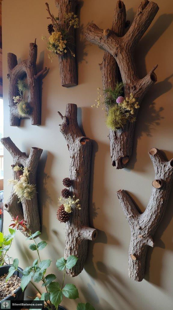rustic nature inspired wall decor