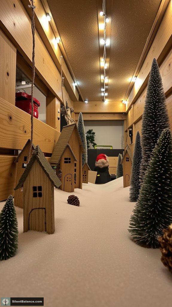 rustic pallet village crafting